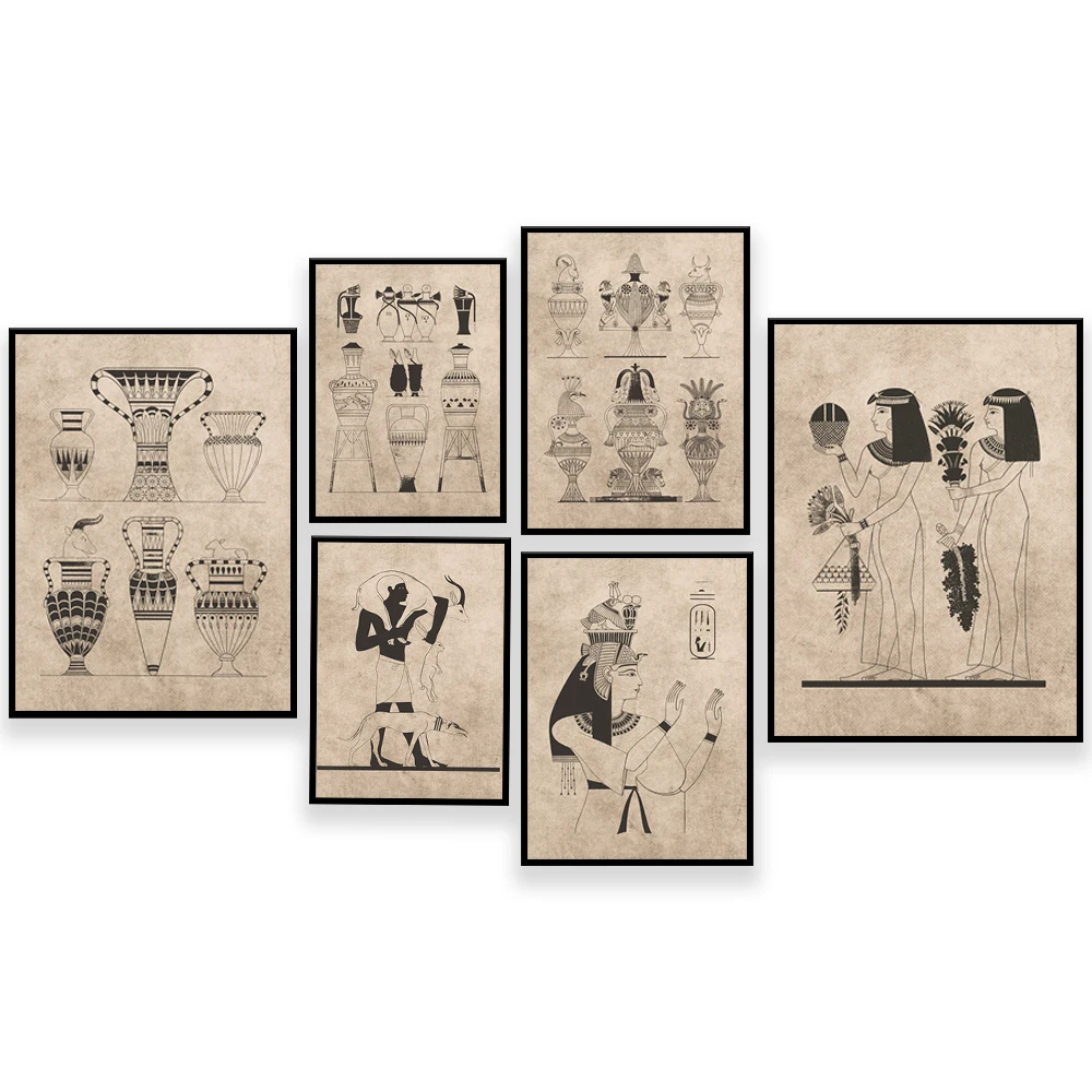 Home Decor Egypt - 빈티지 고대 이집트 포스터, 종, 이집트