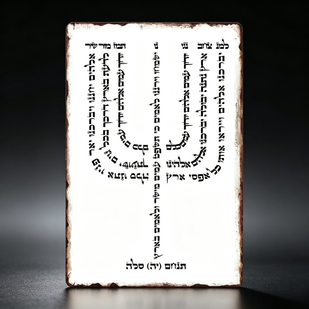 Home Decor Wall Art - CIFBUY 빈티지 히브리어 YHVH 알루미늄 벽