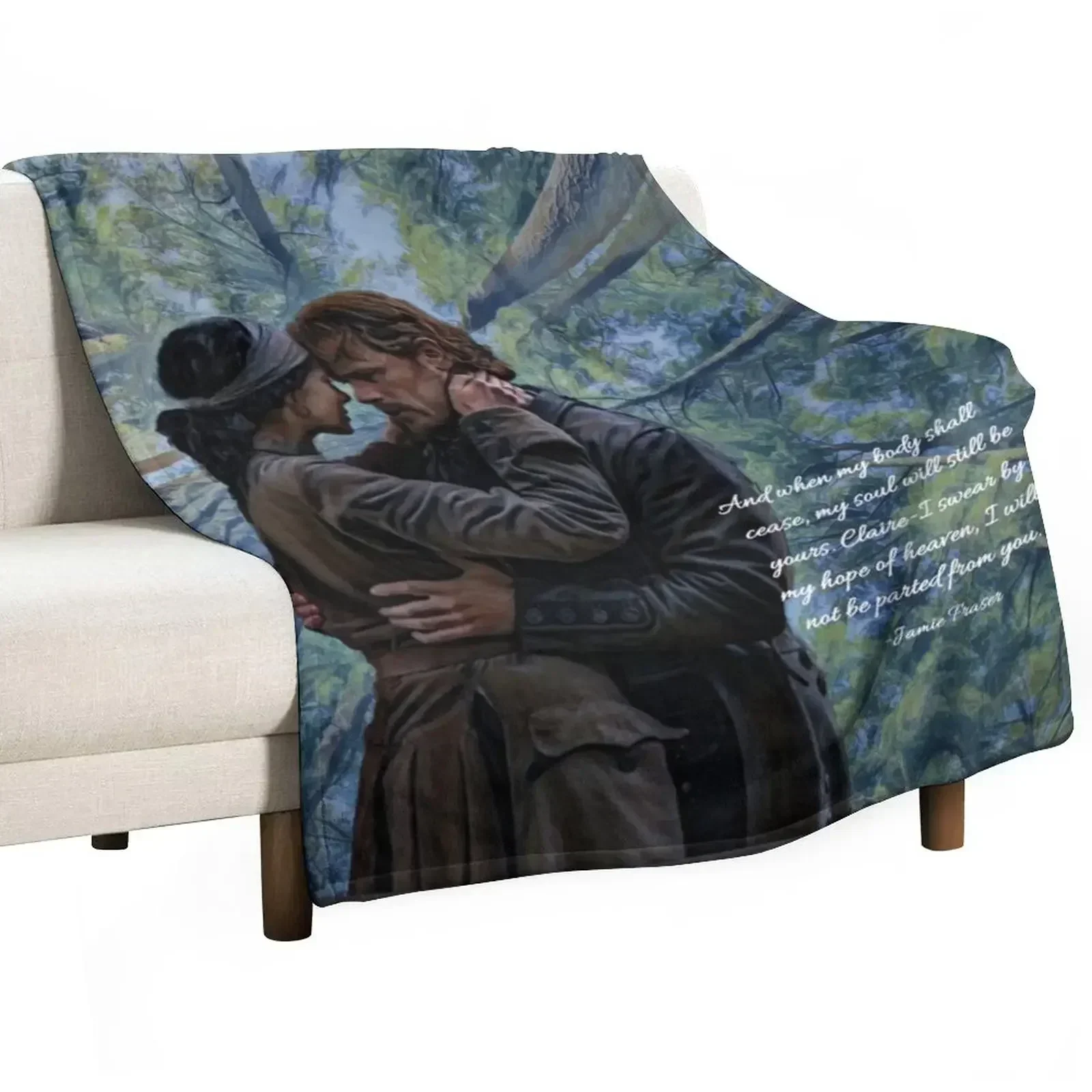 Home Decor Quotes Ideas - 제이미와 클레어 프레이저/아웃랜더의 명언 장식용 담요