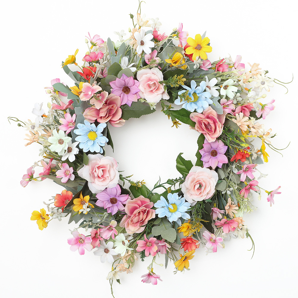 Home Decor Daisy - YeeNanee 활기찬 야생 꽃 현관문용 봄