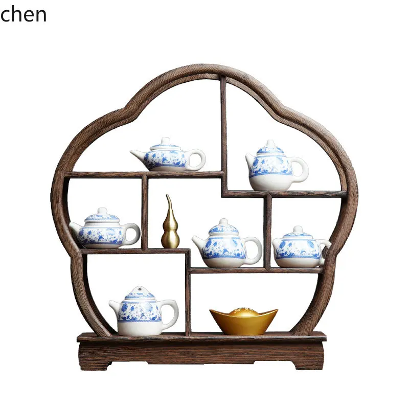 Home Decor Resin - 7.15-c13 레트로 젠 티룸 청화백자 찻주전자