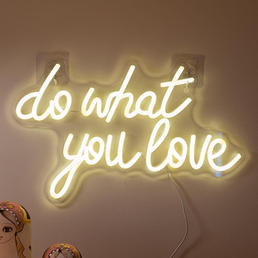 Home Decor Quotes Ideas - 당신이 사랑하는 일을 하세요 네온사인 LED