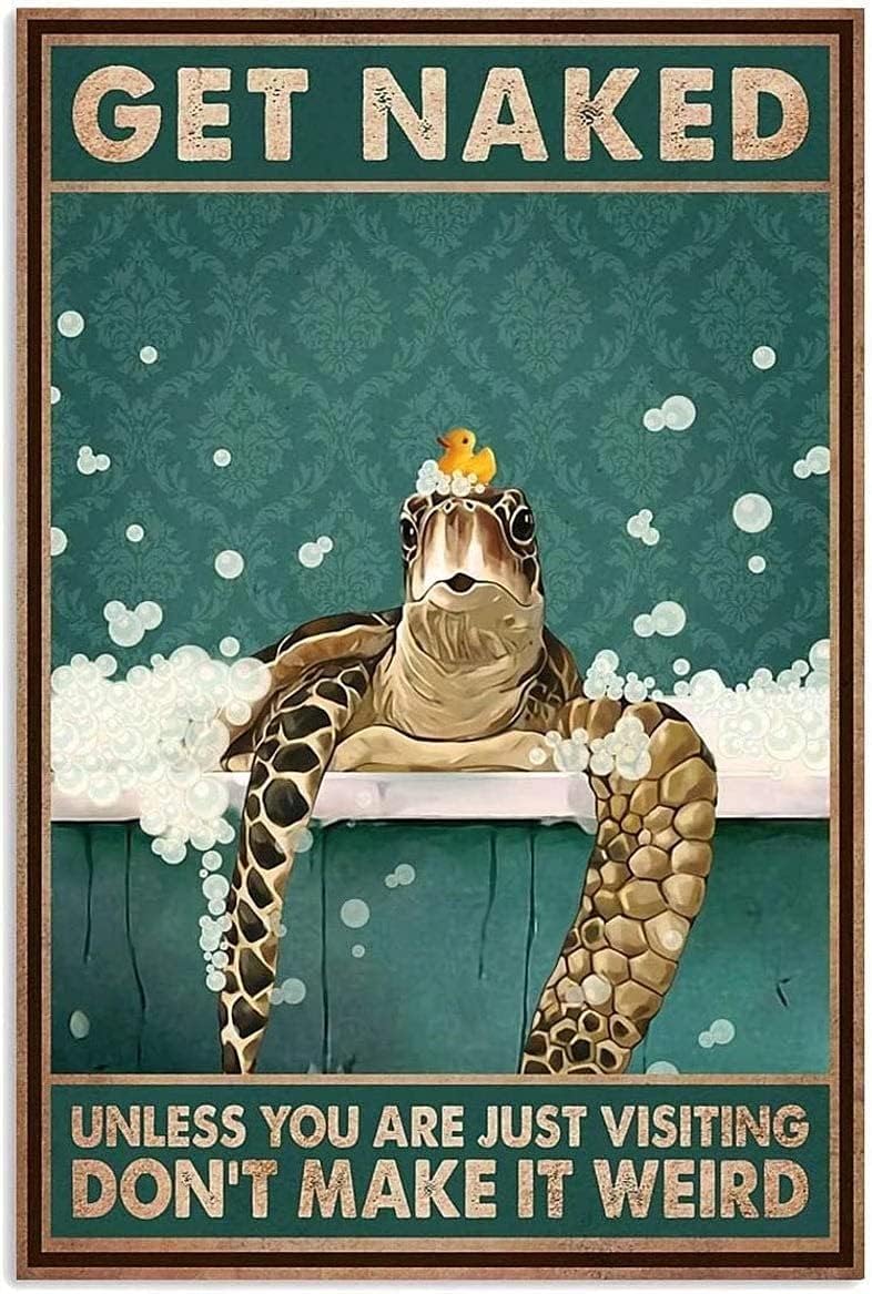 Home Decor Quotes Ideas - 카벤름 재미있는 욕실 문구 금속 틴