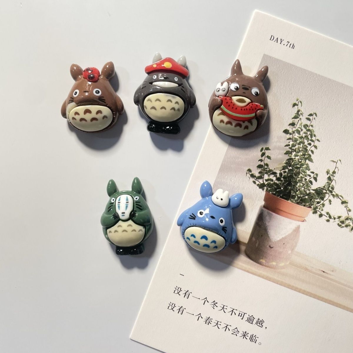 Home Decor Resin - 토토로 애니메이션 레진 냉장고 자석 귀여운