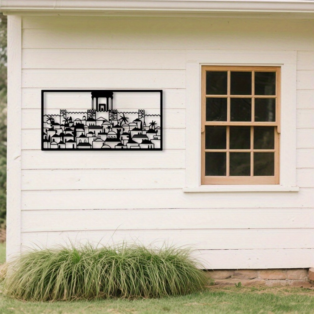 Home Decor Wall Art - CIFBUY 금속 벽 예술 예루살렘 벽화