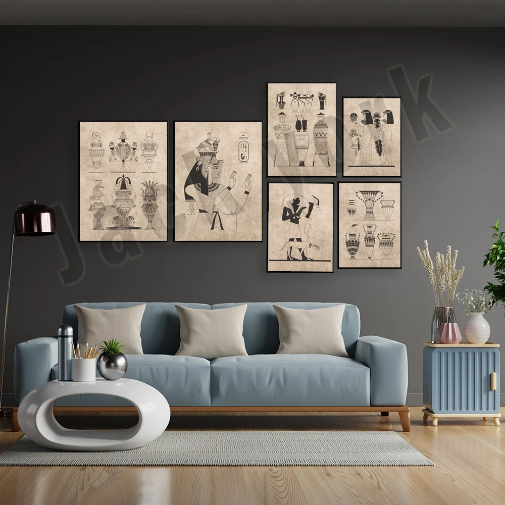 빈티지 고대 이집트 포스터, 종, 이집트 도자기, 이집 - Home Decor Egypt 리뷰 및 가격
