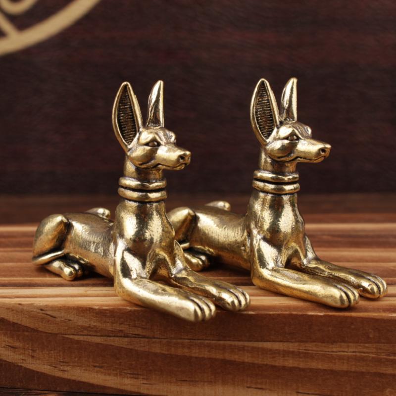 1pc 빈티지 황동 이집트 파라오 하운드 동상 - 집, - Home Decor Egypt 리뷰 및 가격