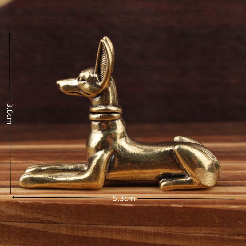 1pc 빈티지 황동 이집트 파라오 하운드 동상 - 집, - Home Decor Egypt 리뷰 및 가격