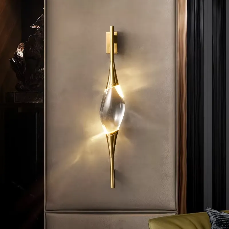 새로운 디자인의 모던한 전체 구리 골드 크리스탈 LED - Home Decor Design 리뷰 및 가격