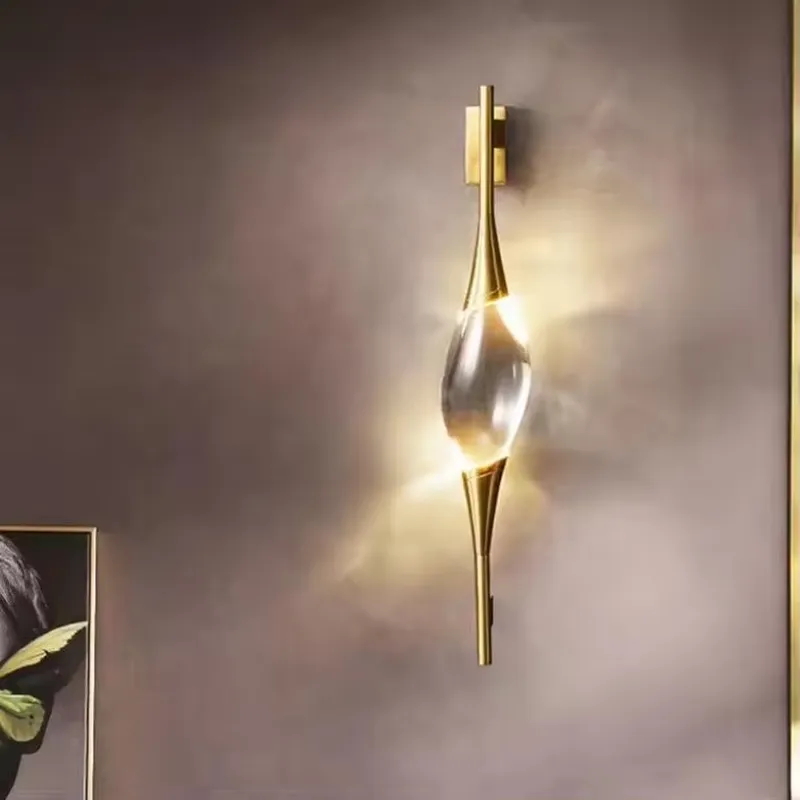 새로운 디자인의 모던한 전체 구리 골드 크리스탈 LED - Home Decor Design 리뷰 및 가격
