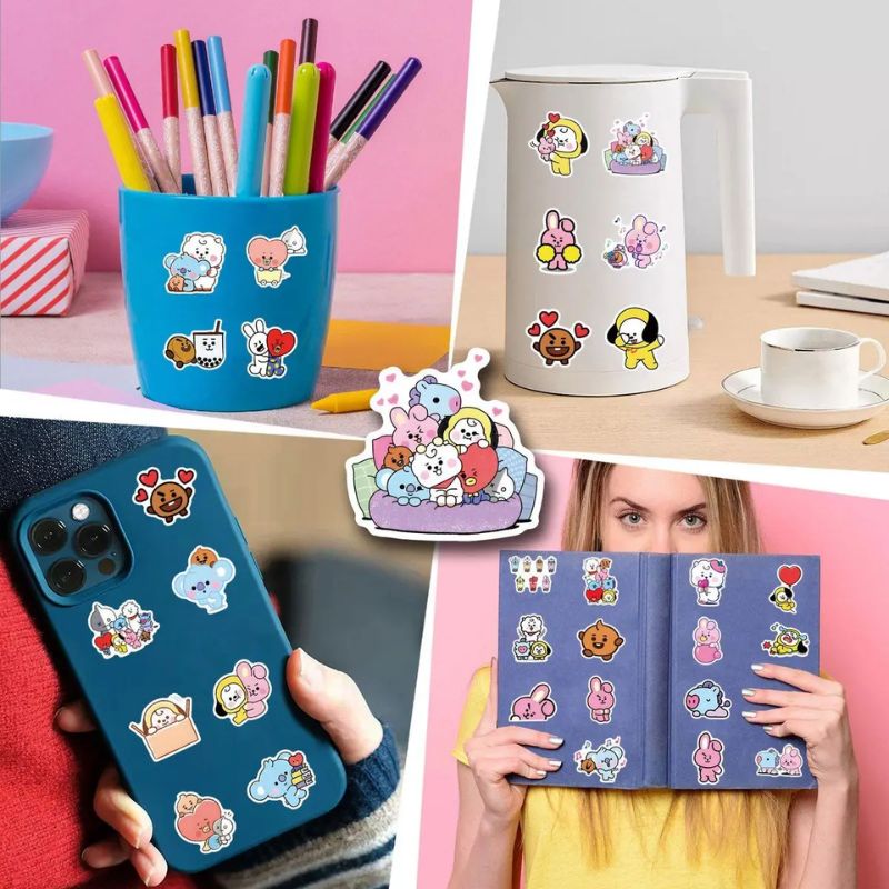 BT 2 1 치미 쿠키 코야 RJ 슈키 망 스티커 고채 - Home Decor Tv 리뷰 및 가격