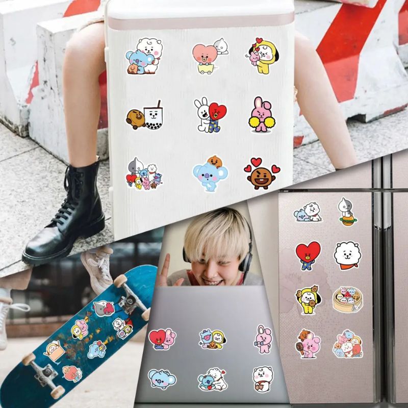 BT 2 1 치미 쿠키 코야 RJ 슈키 망 스티커 고채 - Home Decor Tv 리뷰 및 가격