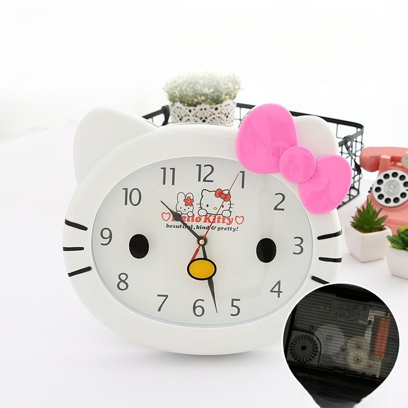 귀여운 산리오 헬로키티 무소음 벽시계, 틱톡 소리 없는 - Wall Clock Silent 리뷰 및 가격