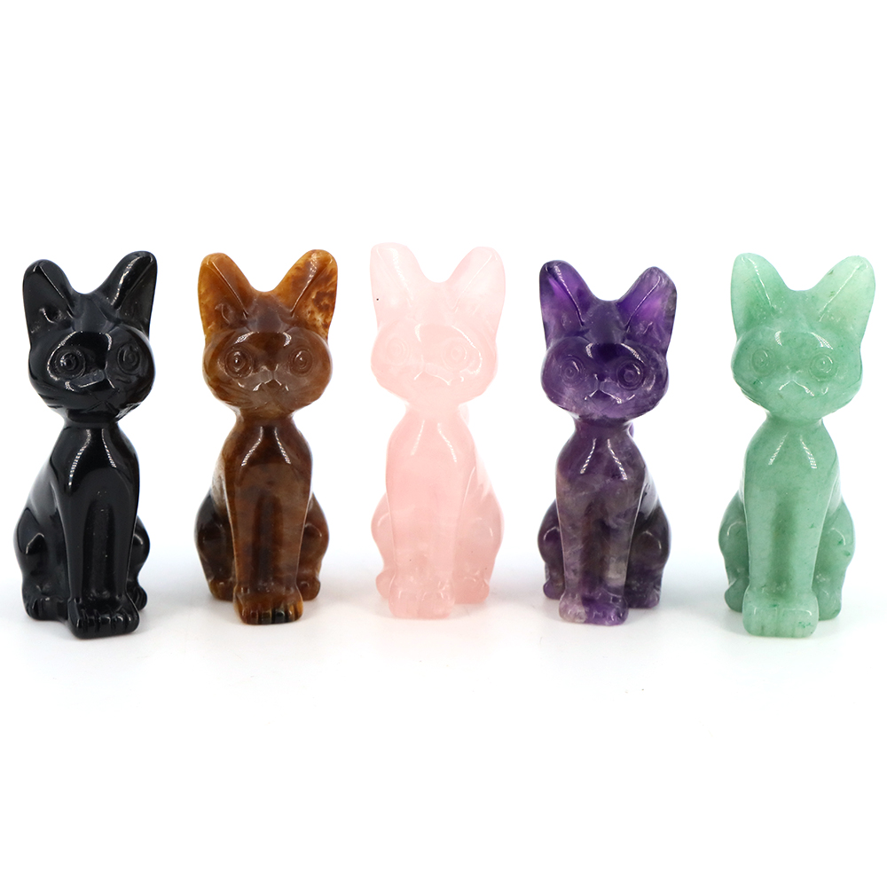 천연석 이집트 고양이 동상 크리스탈 조각 치유 자수정  - Home Decor Egypt 리뷰 및 가격