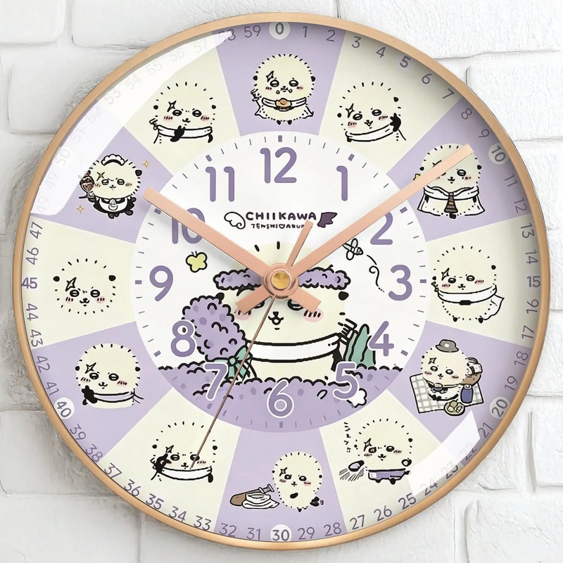Chiikawa 만화 벽시계 무소음 무소음 쿼츠 교수형 - Wall Clock Silent 리뷰 및 가격