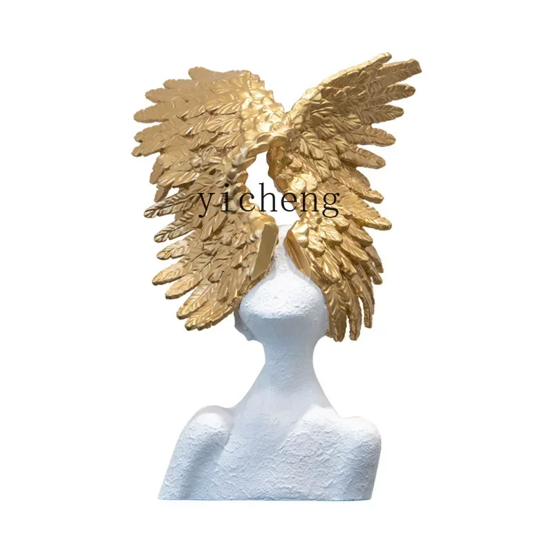 u18 모던 심플 하이엔드 추상 예술 날개 달린 천사  - Home Decor Resin 리뷰 및 가격