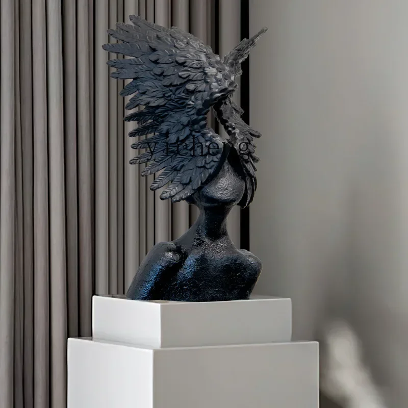 u18 모던 심플 하이엔드 추상 예술 날개 달린 천사  - Home Decor Resin 리뷰 및 가격
