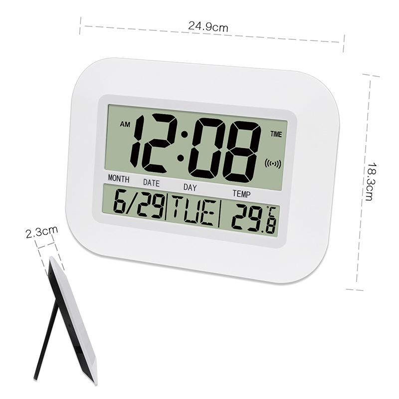 새로운 대형 LCD 디지털 무소음 벽걸이/탁상시계 (온 - Wall Clock Silent 리뷰 및 가격
