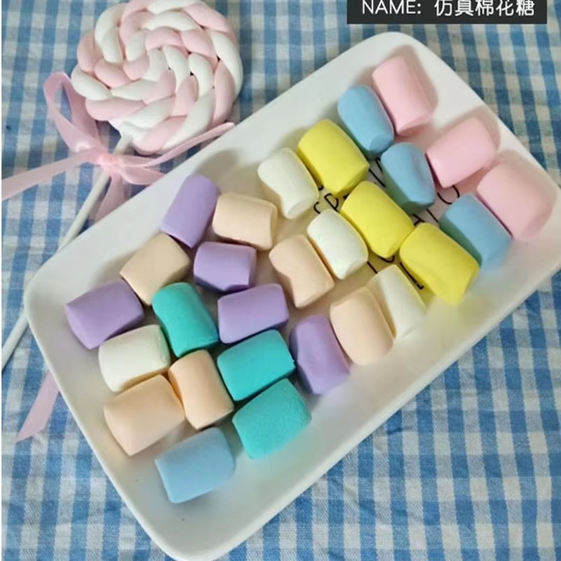점토로 만든 가짜 마시멜로 디저트 모델 쇼케이스 사진  - Home Decor From Clay 리뷰 및 가격
