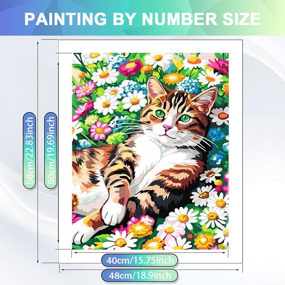 HUACAN DIY 숫자 그림 그리기 세트 고양이 동물 - Home Decor Daisy 리뷰 및 가격