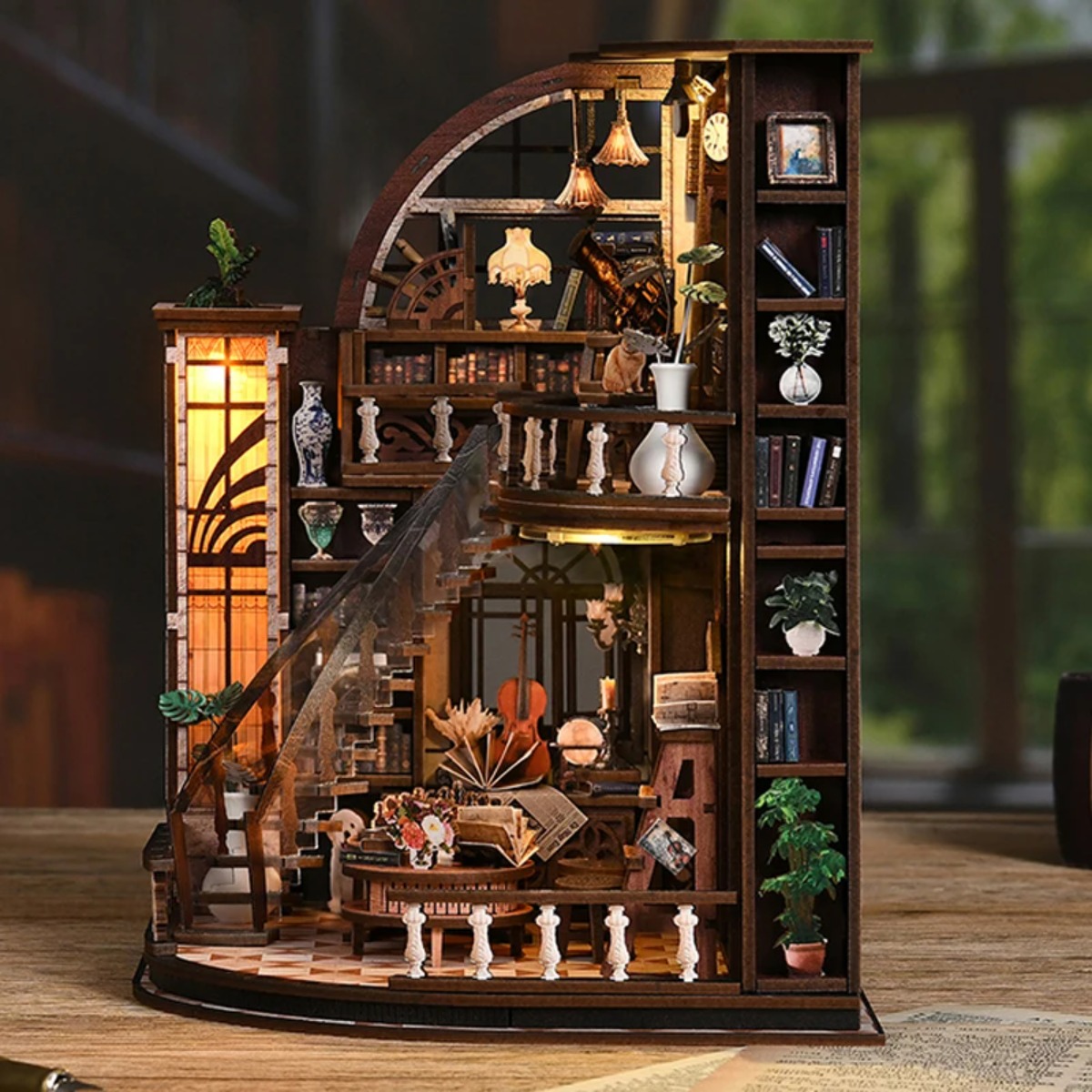 미니어처 북눅 키트 DIY 나무 인형의 집 북엔드 아늑 - Aesthetic Bookend 리뷰 및 가격