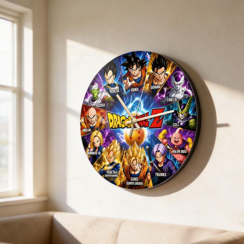 드래곤볼 Z 애니메이션 원형 벽시계 무소음 쿼츠 무틱킹 - Wall Clock Silent 리뷰 및 가격