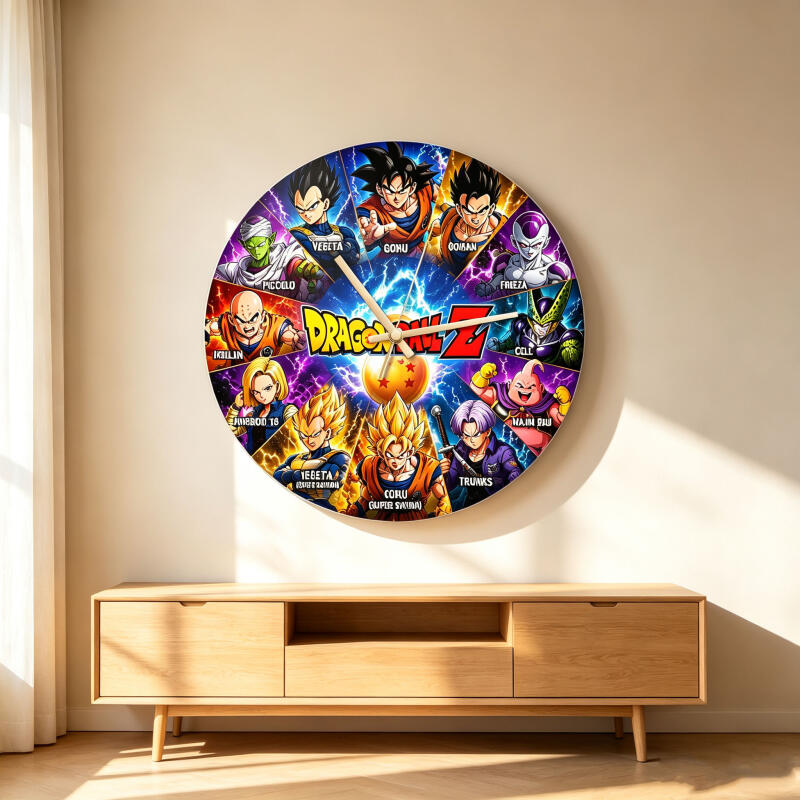 드래곤볼 Z 애니메이션 원형 벽시계 무소음 쿼츠 무틱킹 - Wall Clock Silent 리뷰 및 가격