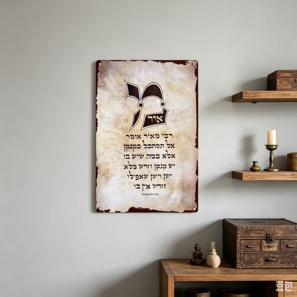 CIFBUY 빈티지 히브리어 토라 스크립트 알루미늄 벽 - Home Decor Wall Art 리뷰 및 가격