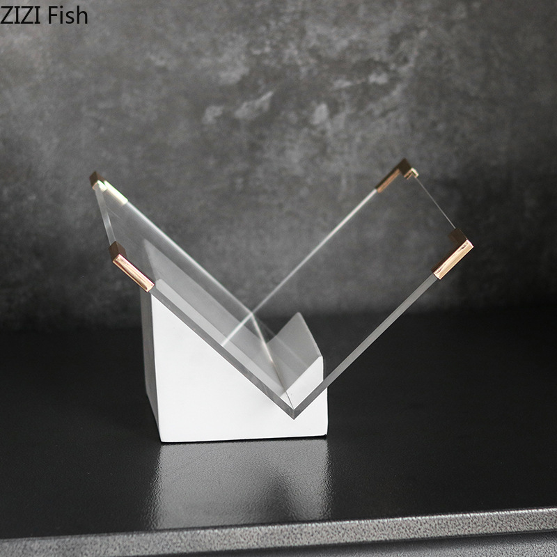 대리석 아크릴 잡지꽂이 데스크탑 정리함 수납랙 책꽂이  - Aesthetic Bookend 리뷰 및 가격