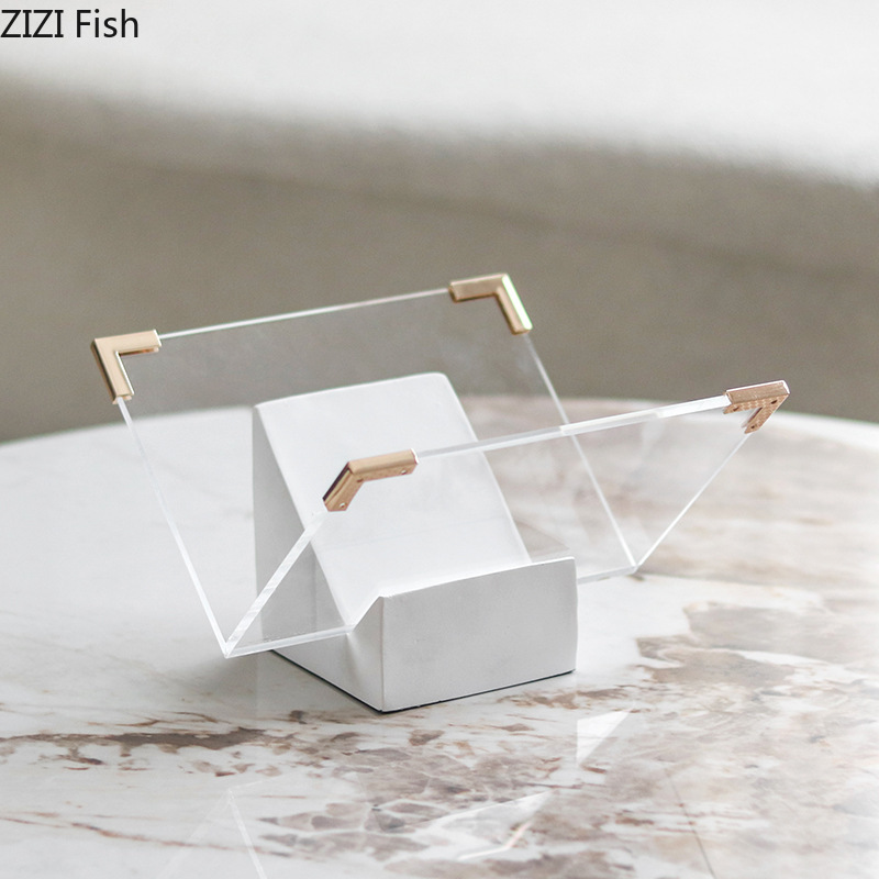 대리석 아크릴 잡지꽂이 데스크탑 정리함 수납랙 책꽂이  - Aesthetic Bookend 리뷰 및 가격
