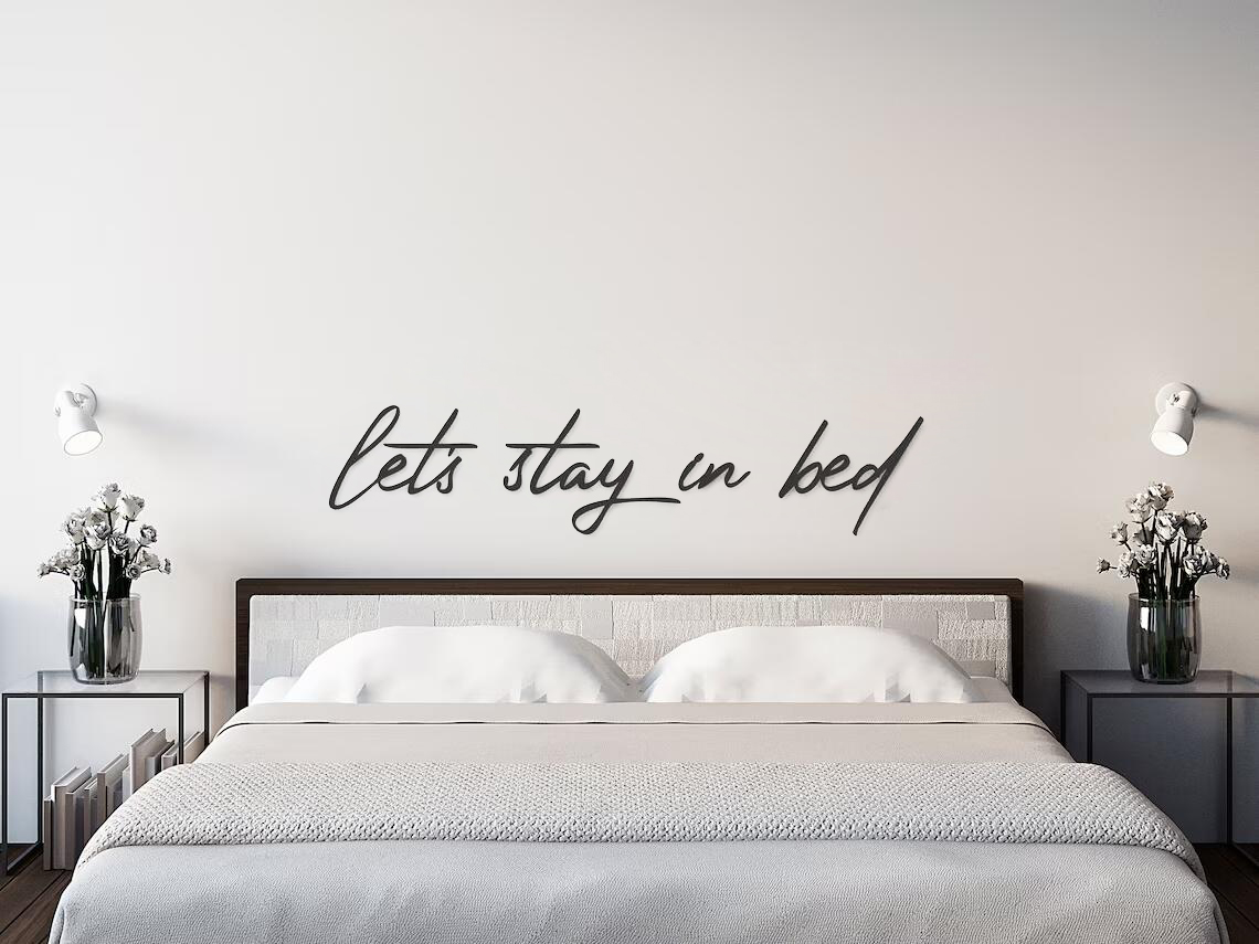 침대 견적 벽 스티커, 침실 홈 장식, 헤드 보드 벽  - Home Decor Quotes Ideas 리뷰 및 가격