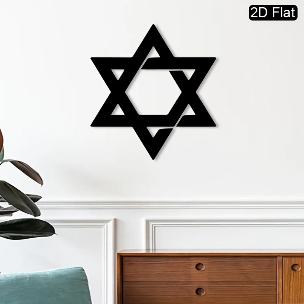 CIFBUY 철제 벽 장식 다윗의 별 금속 조각품 벽걸 - Home Decor Wall Art 리뷰 및 가격