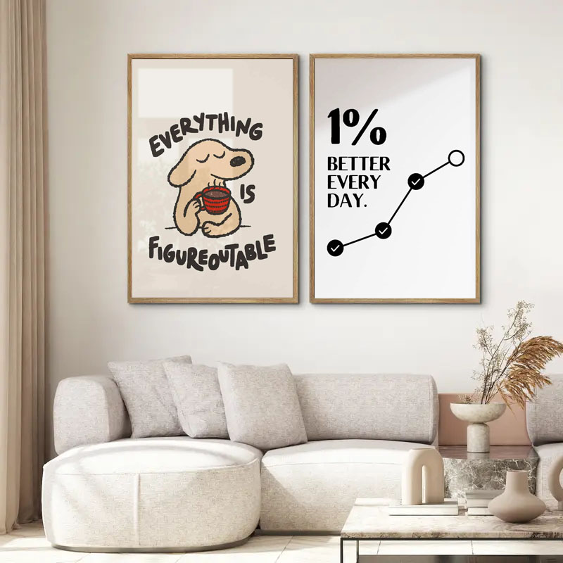 1pc 영감을 주는 명언 포스터 벽 예술 동기 부여 메 - Home Decor Quotes Ideas 리뷰 및 가격