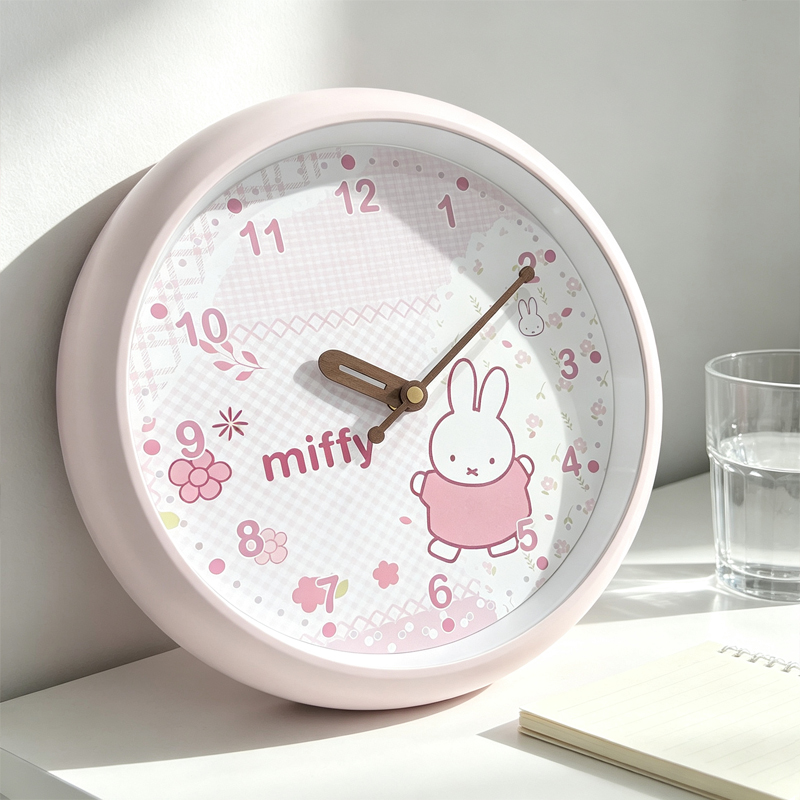 귀여운 미피 벽시계 무소음 초침 분침 분홍색 원형 벽걸 - Wall Clock Silent 리뷰 및 가격