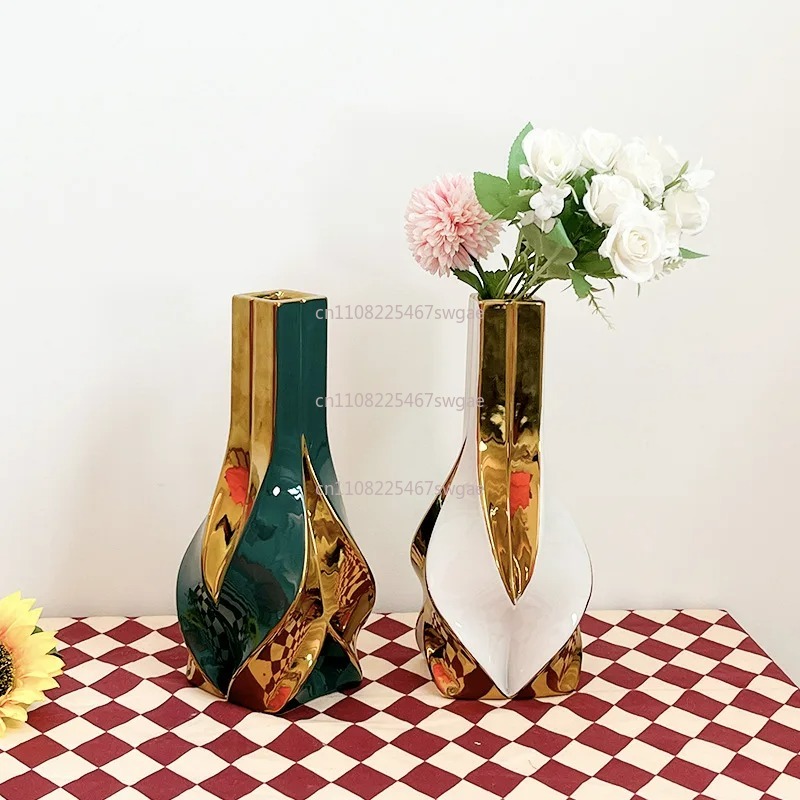 거실 장식용 창의적인 꽃꽂이 장식품 도자기 대형 화이트 - Home Decor Retro 리뷰 및 가격