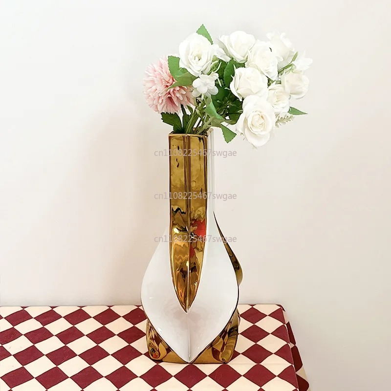 거실 장식용 창의적인 꽃꽂이 장식품 도자기 대형 화이트 - Home Decor Retro 리뷰 및 가격