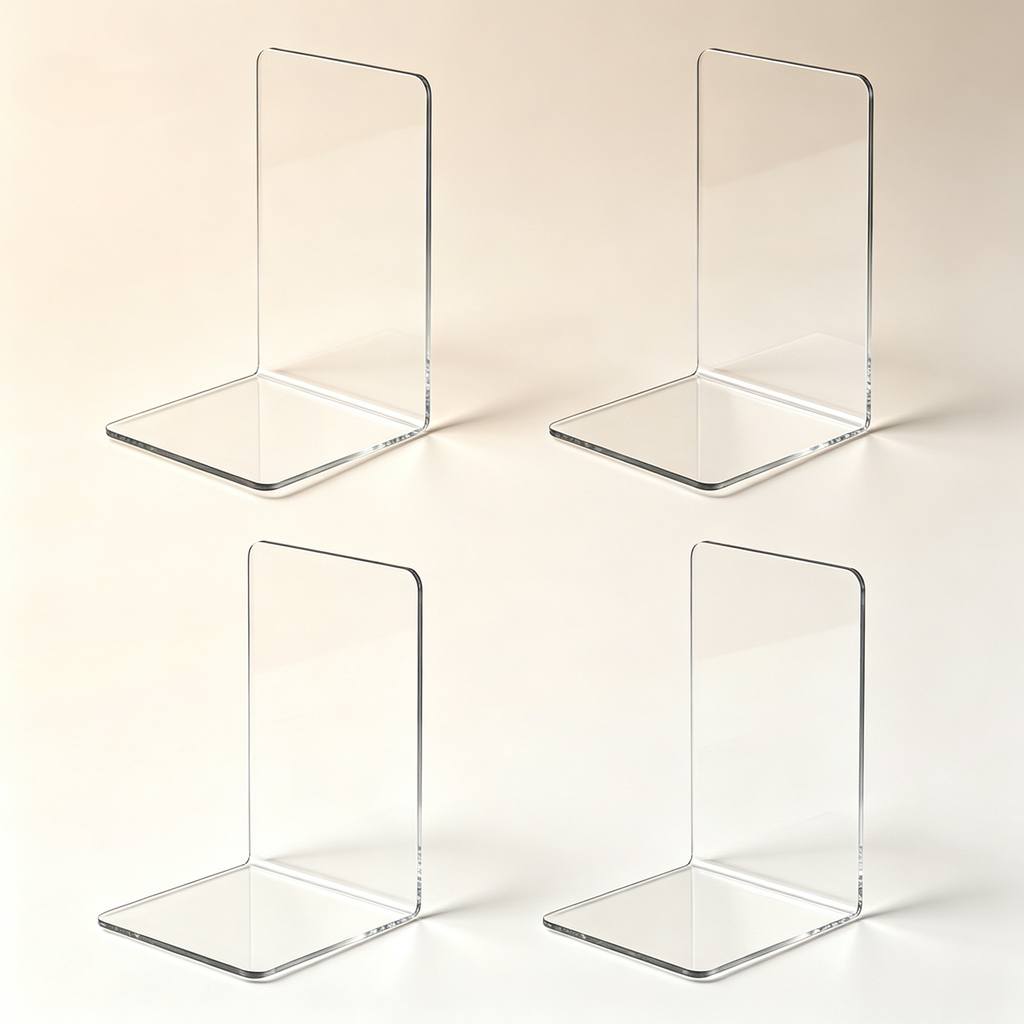 6개 투명 아크릴 책 진열대 데스크탑 책 정리대 가정  - Aesthetic Bookend 리뷰 및 가격