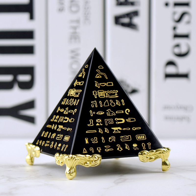 이집트 크리스탈 흑요석 피라미드 모델, 자연 에너지 치 - Home Decor Egypt 리뷰 및 가격