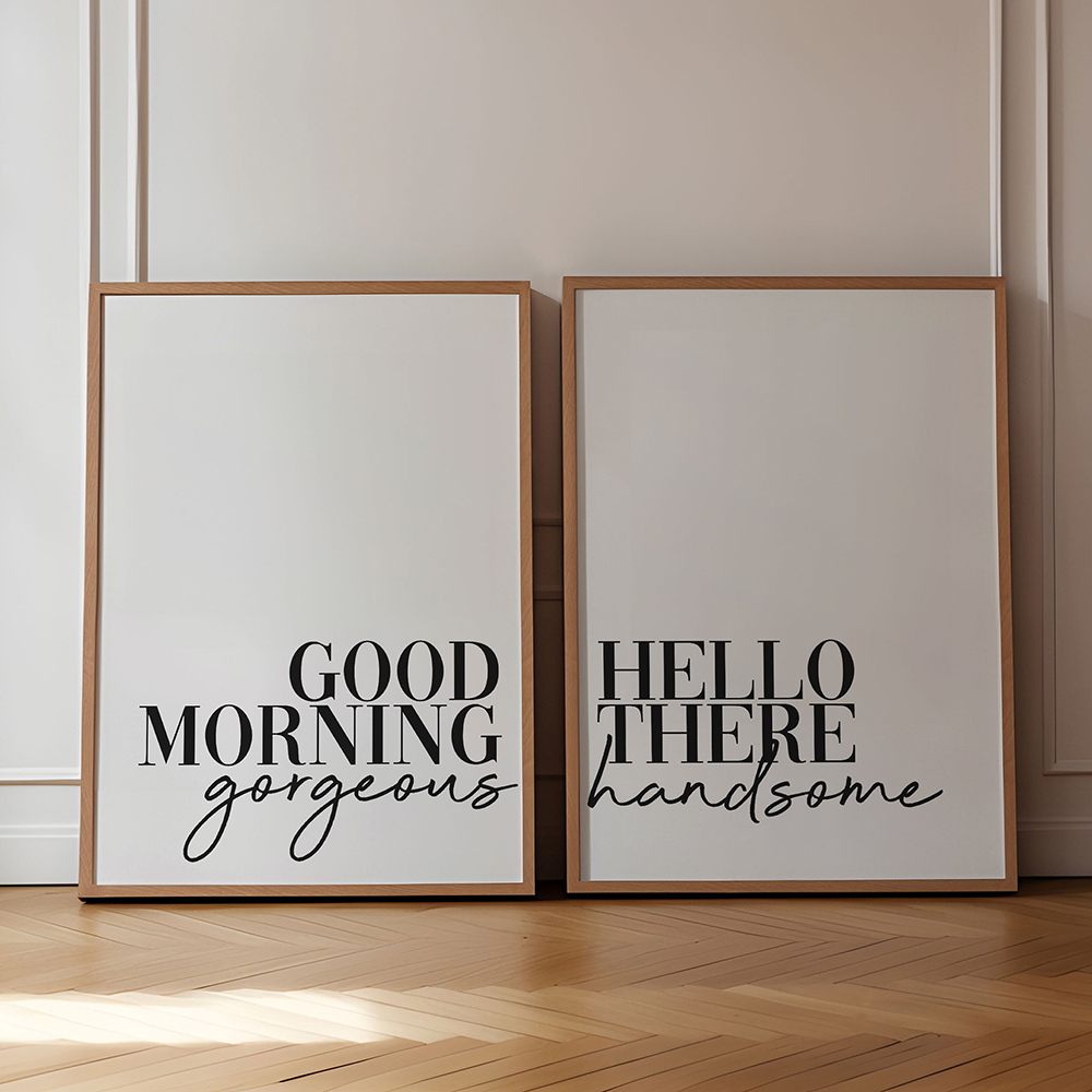 Good Morning Quotes 포스터 및 프린트  - Home Decor Quotes Ideas 리뷰 및 가격