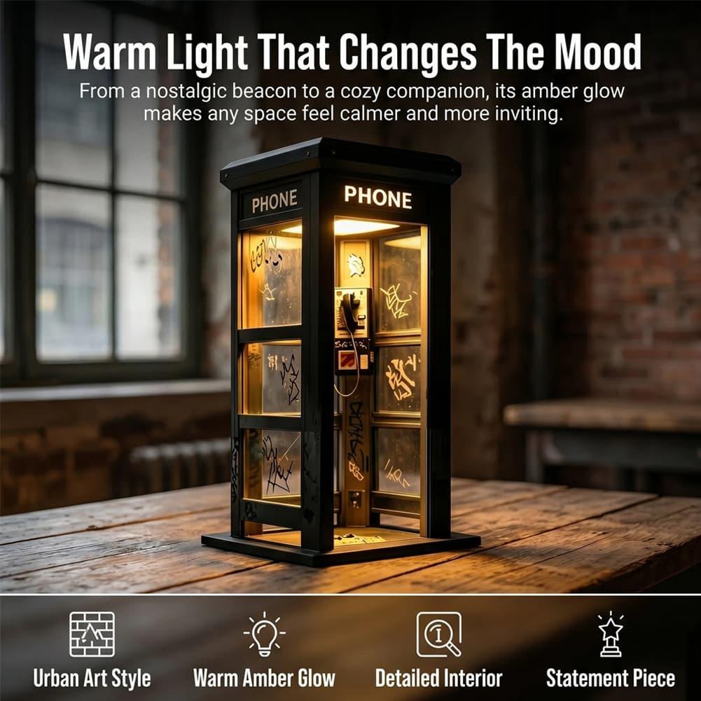 빈티지 런던 전화 부스 테이블 램프 레트로 전화 부스  - Home Decor Retro 리뷰 및 가격