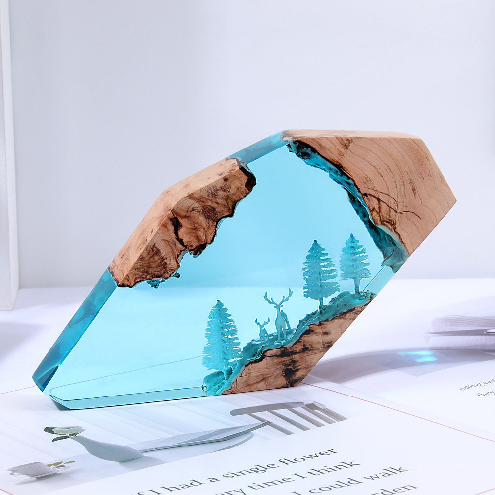 숲의 요정 사슴 데스크탑 아트 개인 맞춤형 발광 장식품 - Home Decor Resin 리뷰 및 가격