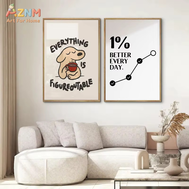 1pc 영감을 주는 명언 포스터 벽 예술 동기 부여 메 - Home Decor Quotes Ideas 리뷰 및 가격