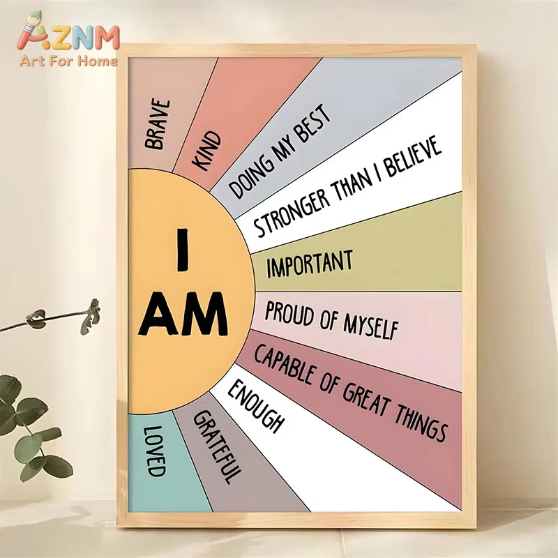 1pc 영감을 주는 명언 포스터 벽 예술 동기 부여 메 - Home Decor Quotes Ideas 리뷰 및 가격