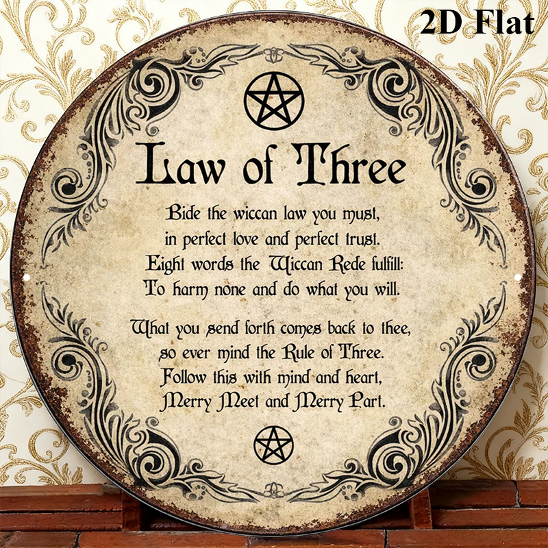 CIFBUY 빈티지 위카 삼위일체 여신 알루미늄 벽 예 - Home Decor Wall Art 리뷰 및 가격
