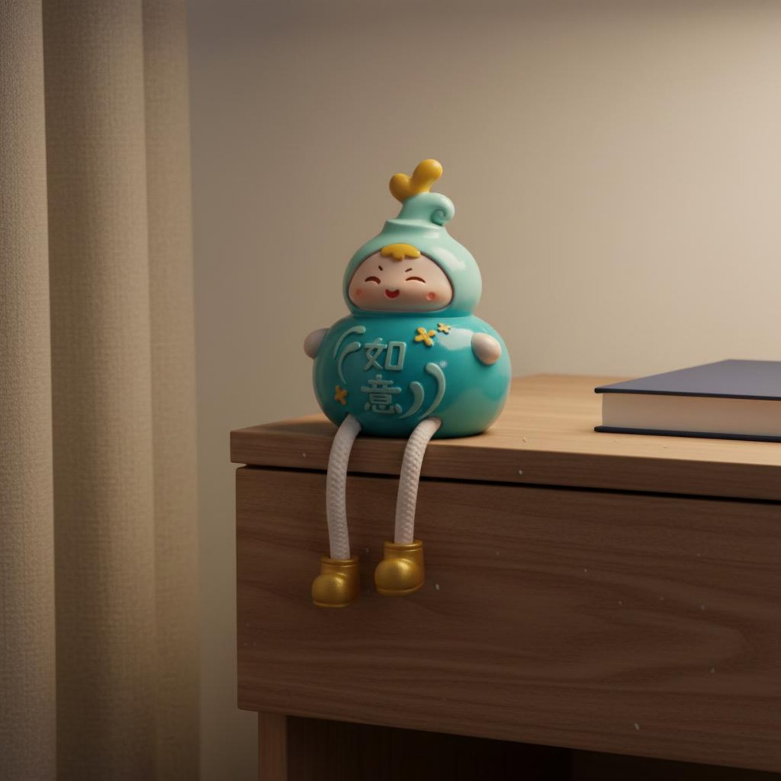 4 조각 교수형 인형 장식 행운의 부적 장식품 행운의  - Home Decor Resin 리뷰 및 가격