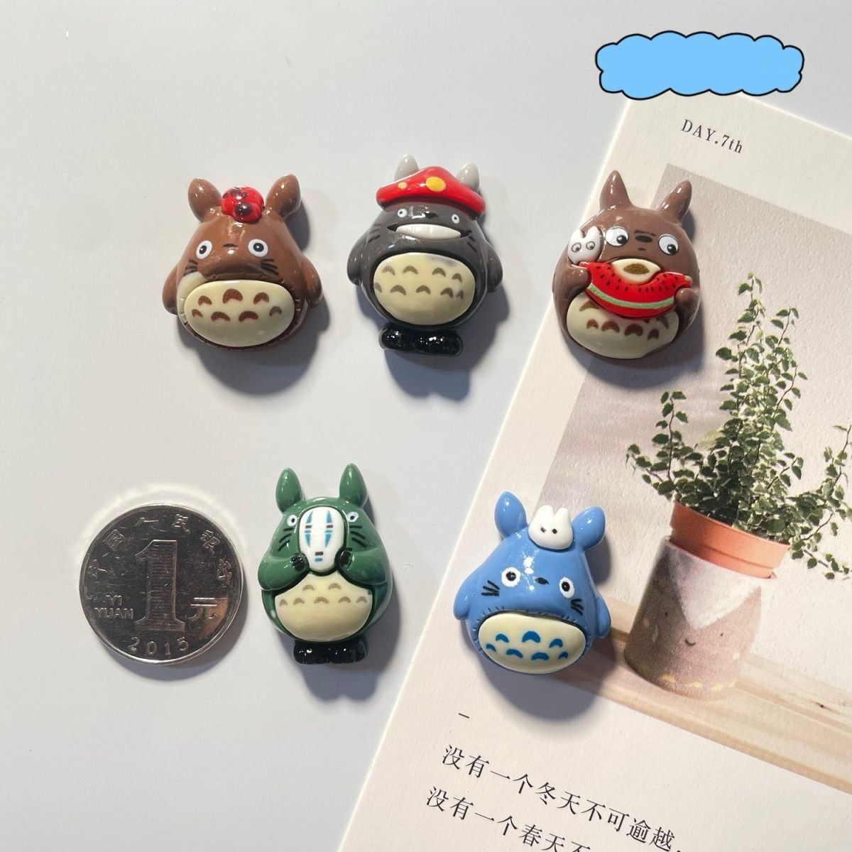 토토로 애니메이션 레진 냉장고 자석 귀여운 만화 캐릭터 - Home Decor Resin 리뷰 및 가격